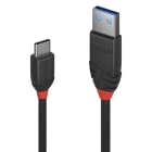 Lindy - Câble USB 3.2 type A vers C, 10Gbit/s, Black Line, 0.15m