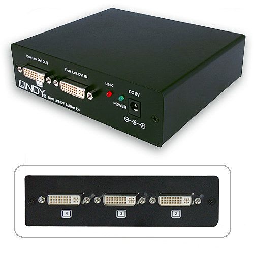 Lindy - Splitter 4 Ports DVI-D Dual Link