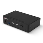 Lindy - Switch KVM DisplayPort 1.4, USB 3.0 & Audio, 2 ports