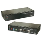 Lindy - Extender KVM Cat.6 DVI-D Single Link, USB & Audio, 50m