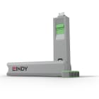 Lindy - Bloqueur de port USB C, 4 pièces + clé, Vert