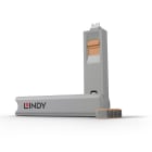 Lindy - Kit bloqueur de port USB Type C avec clé et 4 verrous, orange