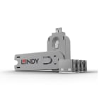 Lindy - Clé USB et 4 bloqueurs de ports USB, Blanc