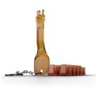 Lindy - Clé pour bloqueurs de port RJ-45 - avec 10 verrous, orange