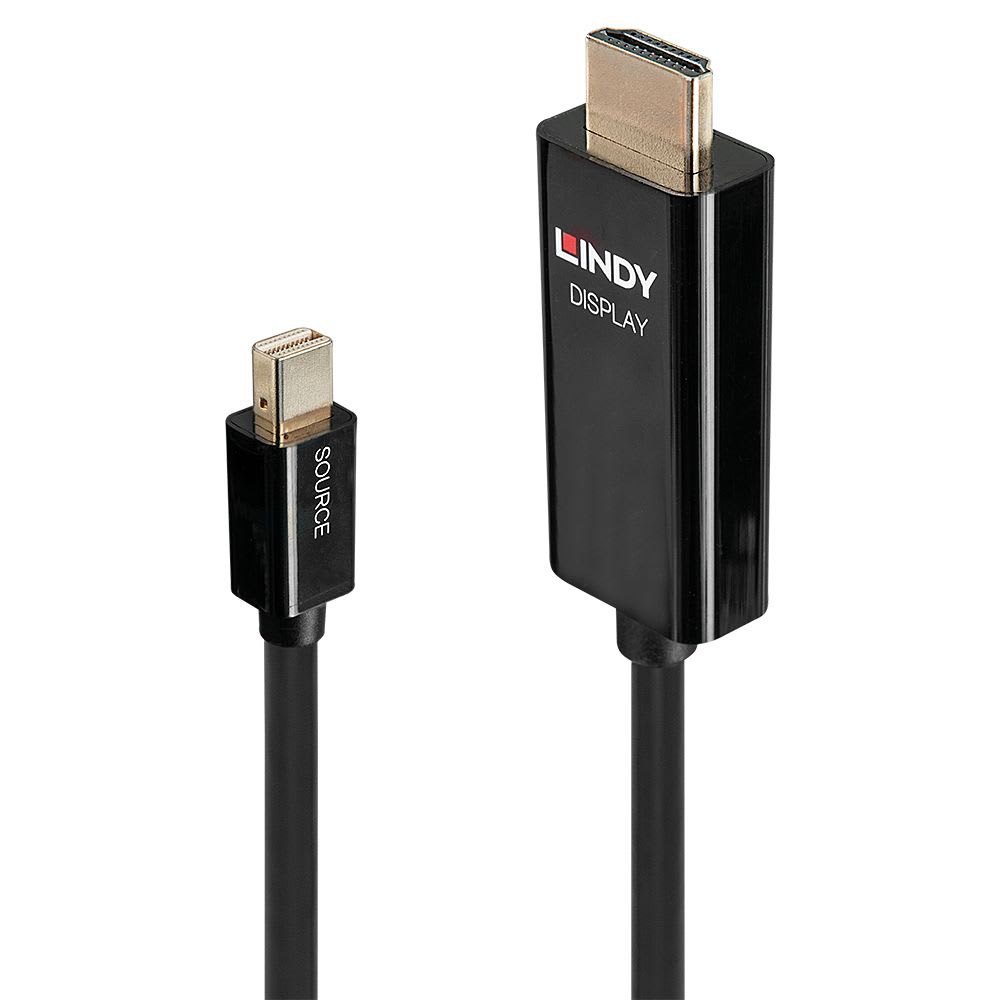 Lindy - Cable actif Mini DisplayPort vers HDMI, 1m