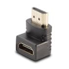 Lindy - Adaptateur HDMI femelle vers HDMI mâle coudé à 90 dégrés vers le bas