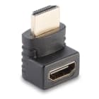 Lindy - Adaptateur HDMI femelle vers HDMI mâle coudé à 90 dégrés vers le haut