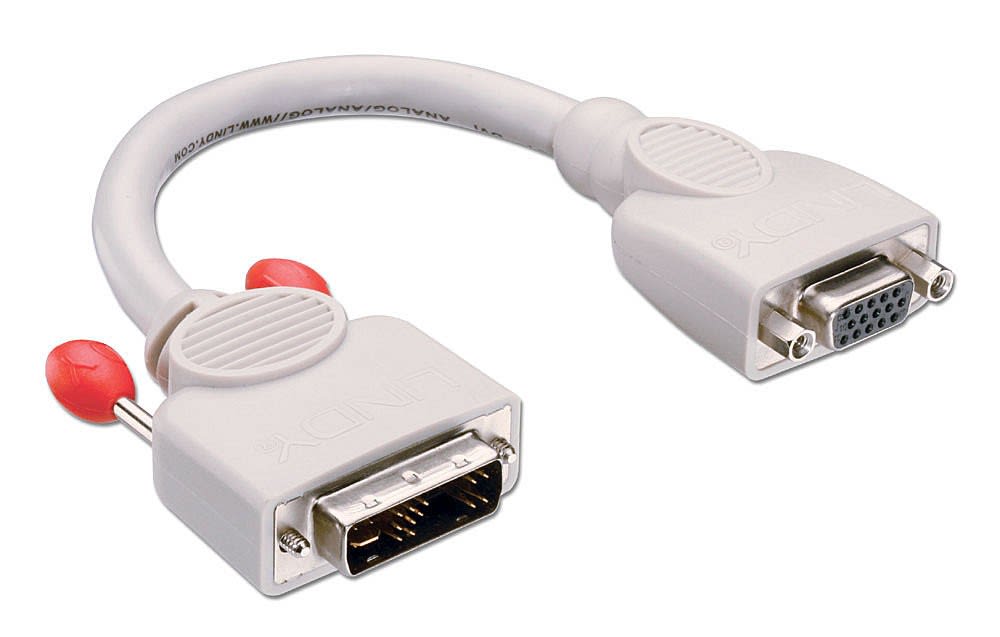 Lindy - Câble moniteur DVI-A mâle à HD-15 femelle 20cm