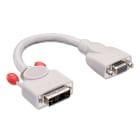 Lindy - Câble moniteur DVI-A mâle à HD-15 femelle 20cm