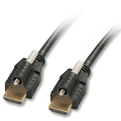 Lindy - Câble Premium HDMI® compatible HDMI 2.0 Ultra HD, avec Ethernet & 2x verrous, ty