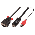 Lindy - Câble adaptateur HDMI vers VGA 1m