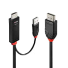 Lindy - Câble adaptateur HDMI vers DisplayPort 4K60Hz 1m