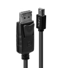Lindy - Câble mini DP vers DP, noir, 3m