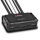 Lindy - Switch KVM 2 ports HDMI 4K30, USB 2.0 & audio, câbles intégrés
