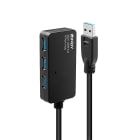 Lindy - Rallonge active USB 3.0 Pro 10m avec Hub 4 ports