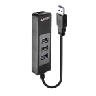 Lindy - Convertisseur Hub USB 3.0 & Ethernet Gigabit