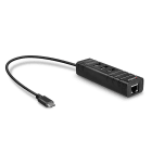 Lindy - Convertisseur Hub USB 3.2 type C & Ethernet Gigabit