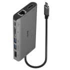 Lindy - DST-Mini XT, Mini Docking Station USB-C pour Laptop pour un écran (4K) ou deux