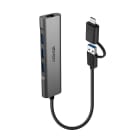 Lindy - Hub USB 3.2 Gen 1 & Convertisseur Ethernet Gigabit