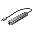 Lindy - Hub USB 3.2 Gen 2 Type C & Convertisseur Ethernet Gigabit