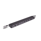 Lindy - DST-Mini XT 810, Mini Docking Station USB-C pour Laptop pour un écran 8K ou deux