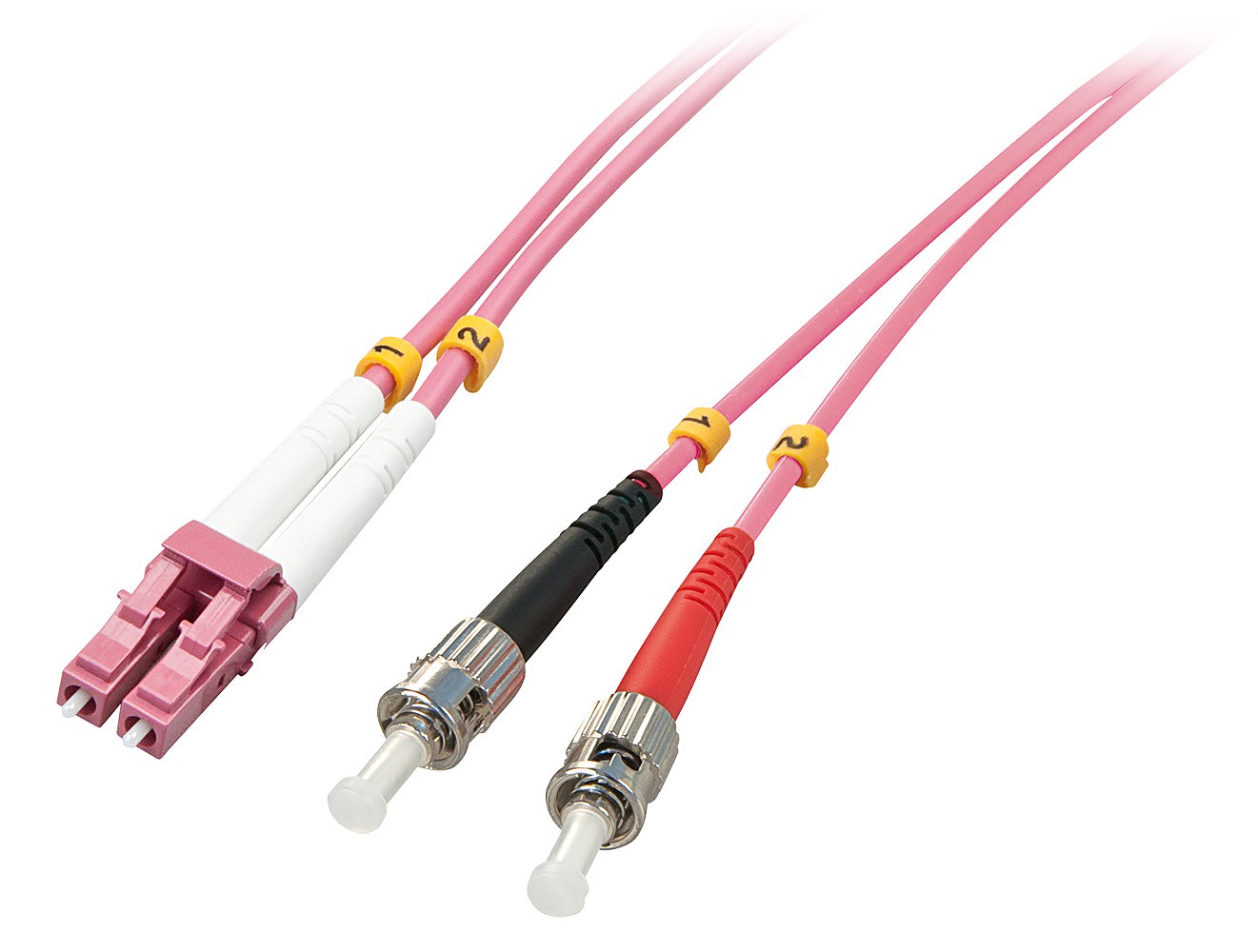 Lindy - Fibre Optique Duplex LC/ST OM4, 15m