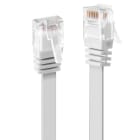 Lindy - Câble réseau Plat Blanc Cat.6 U/UTP, 1m
