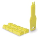 Lindy - Verrous de ports RJ45 (10 pièces) avec clé, Jaune