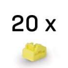 Lindy - Bloqueurs de port RJ-45 (sans clé) - Pack de 20, Jaune