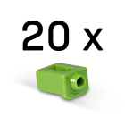 Lindy - Bloqueurs de port SFP (sans clé) - Pack de 20, Vert