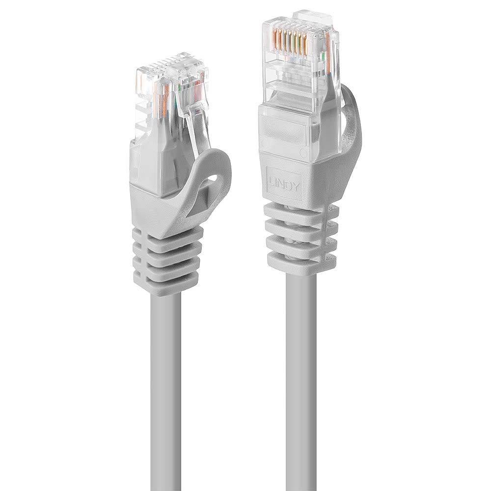 Lindy - Cable reseau Gris Cat.5e U-UTP, 10m