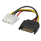 Lindy - Câble adaptateur SATA 0.15m SATA vers Molex (LP4)