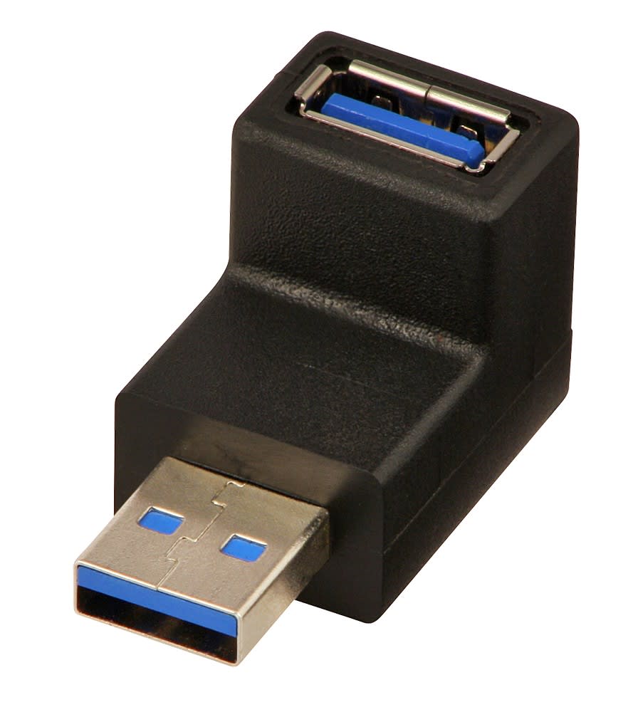 Lindy - Coude USB 3.0 type A, vers le bas
