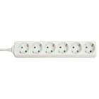 Lindy - Multiprise 6 prises Schuko, blanc