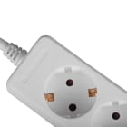 Lindy - Multiprise 6 prises Schuko, blanc