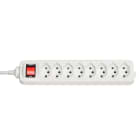 Lindy - Multiprise 8 prises Suisse avec interrupteur, blanc