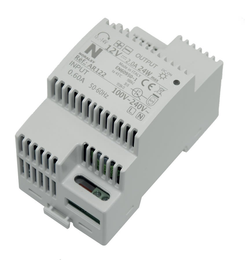 Noralsy - Alimentation régulée 12V / 2A pose en rail din