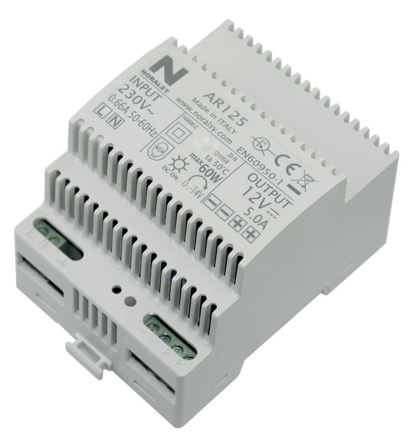 Noralsy - Alimentation régulée 12V / 5A pose en rail din