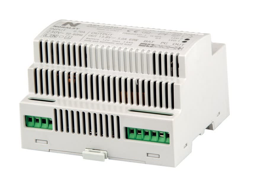 Noralsy - Alimentation régulée 12V / 5A sans batterie pose en rail din