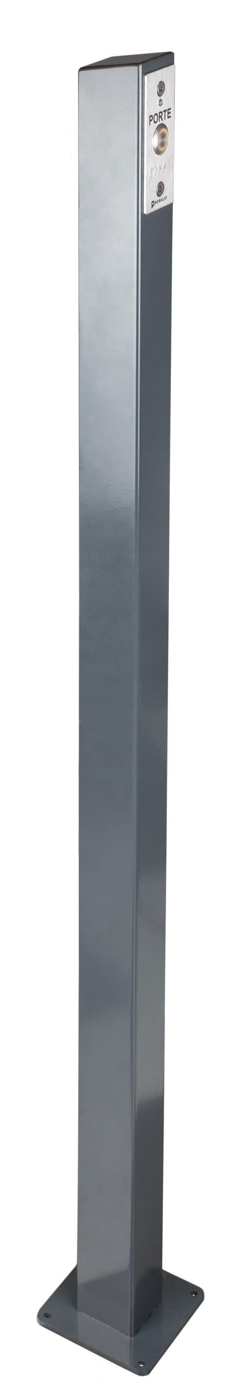 Noralsy - Potelet pour bouton de sortie compact finition RAL7017