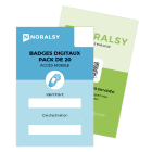 Noralsy - Pack badge digital multi accès mobile par 20