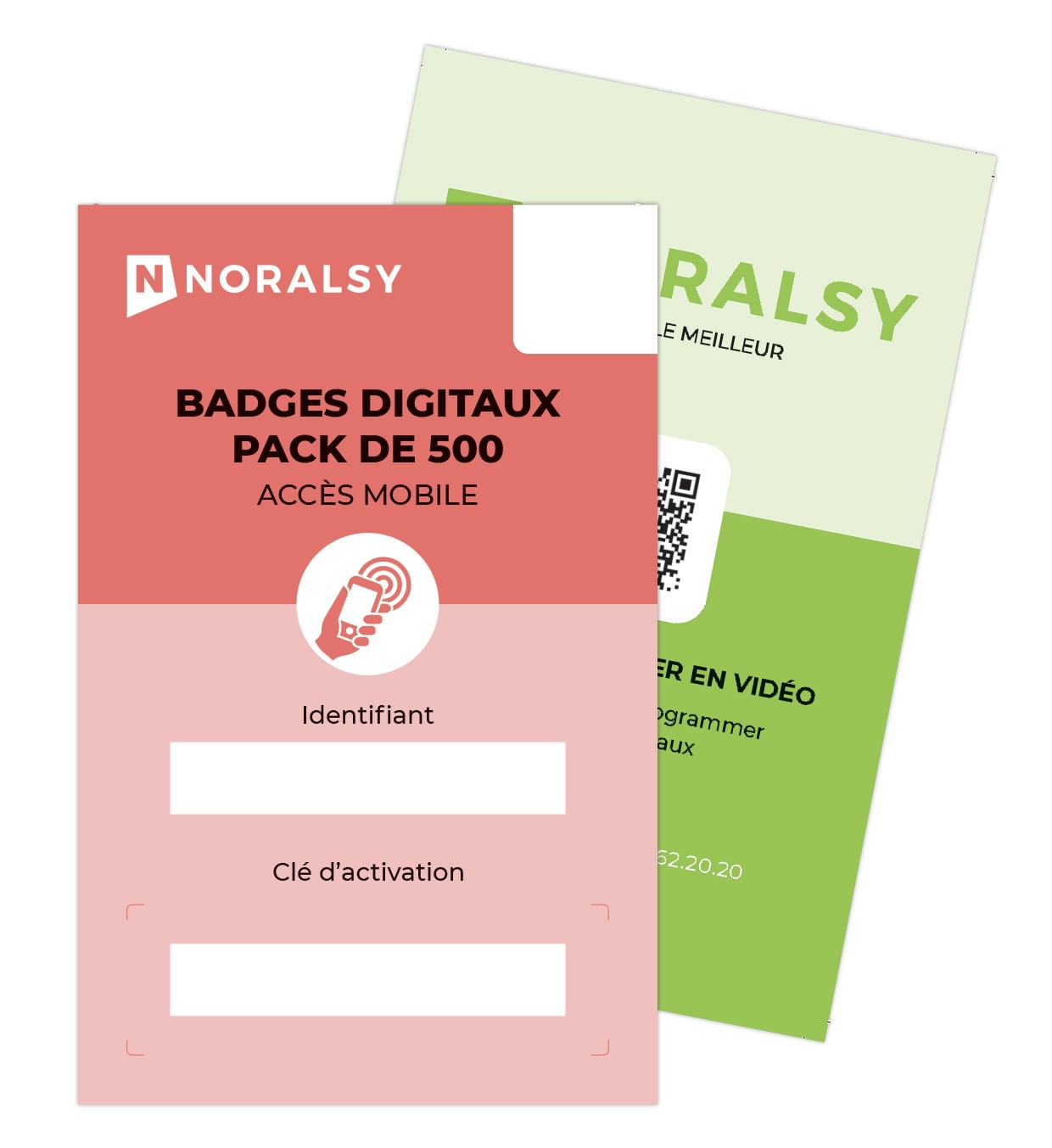 Noralsy - Pack badge digital multi accès mobile par 500