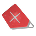 Noralsy - Emetteur 4 boutons 868MHz rouge uni-techno code site Noralsy