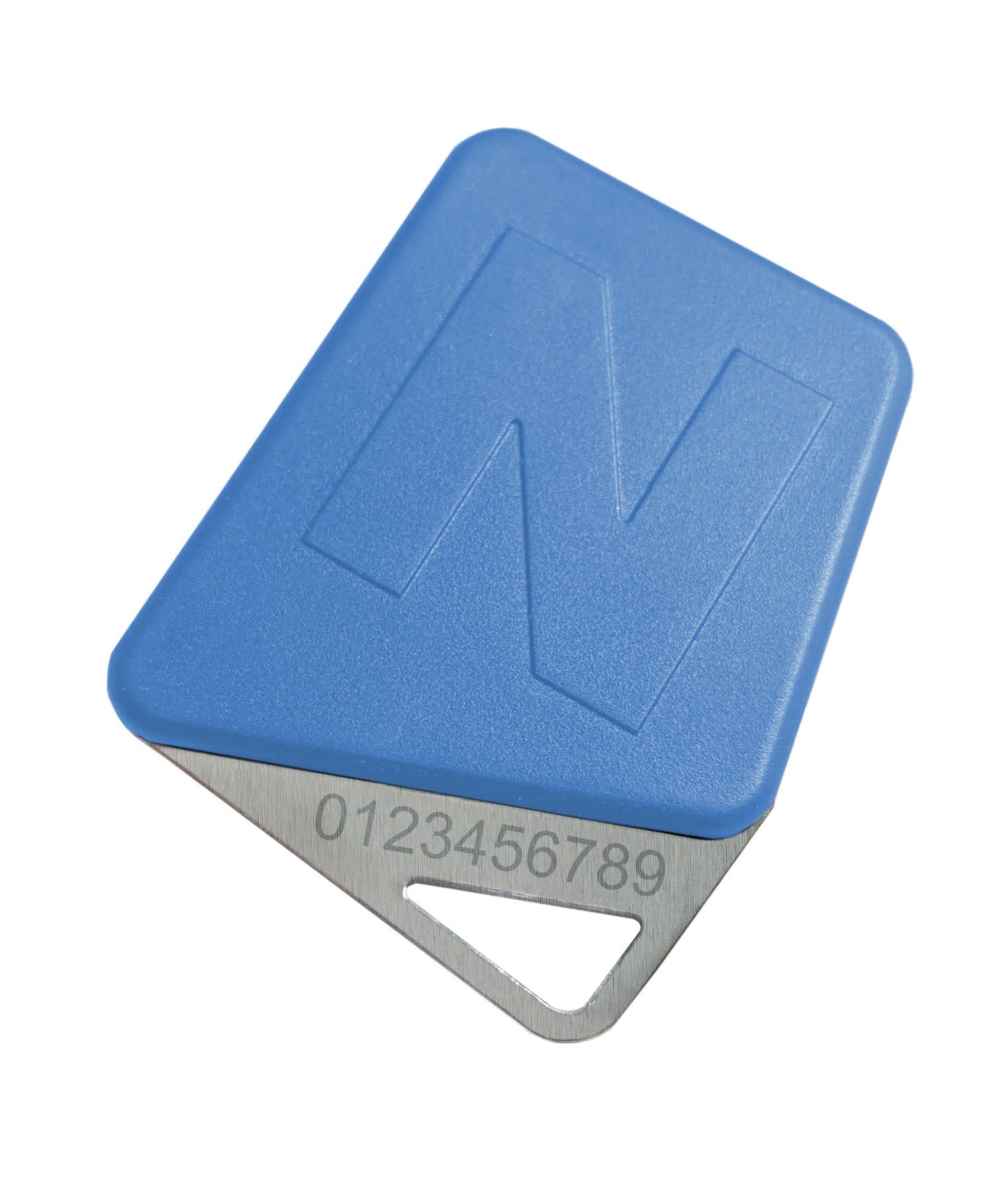 Noralsy - Badge mifare format clé bleu code site Noralsy