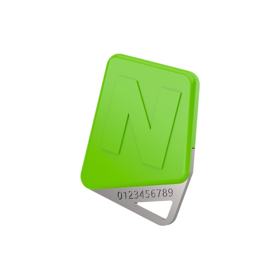 Noralsy - Badge mifare format clé vert gestion Campikey