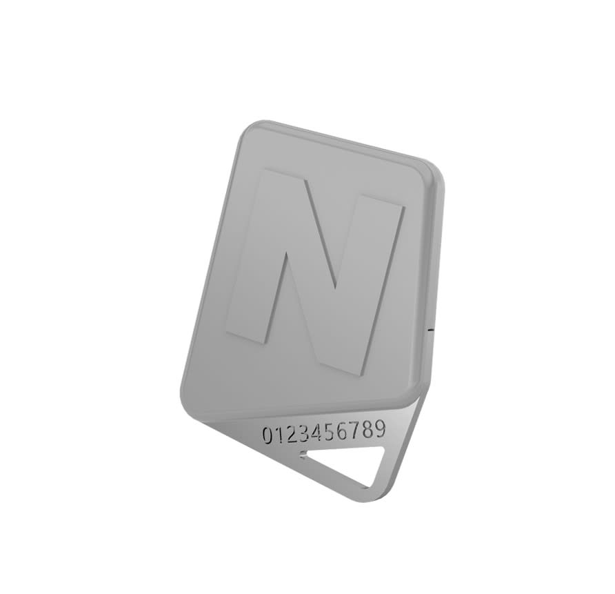 Noralsy - Badge mifare format clé gris gestion Campikey