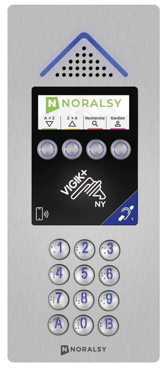 Noralsy - Interphone 4G Mini V+ inox encastrement