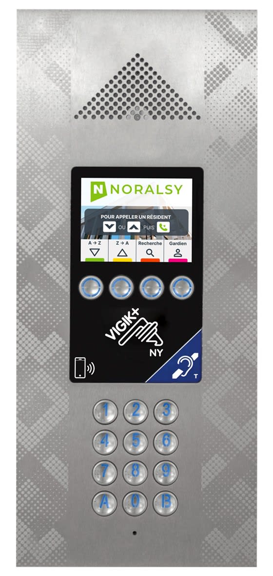 Noralsy - Interphone 4G Pro Pinhole V+ inox poteau technique