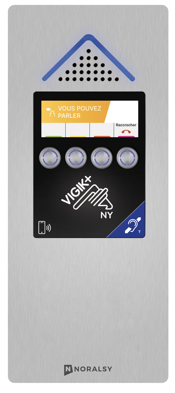 Noralsy - Interphone 4G Touch V+ inox encastrement prépayé 5 ans