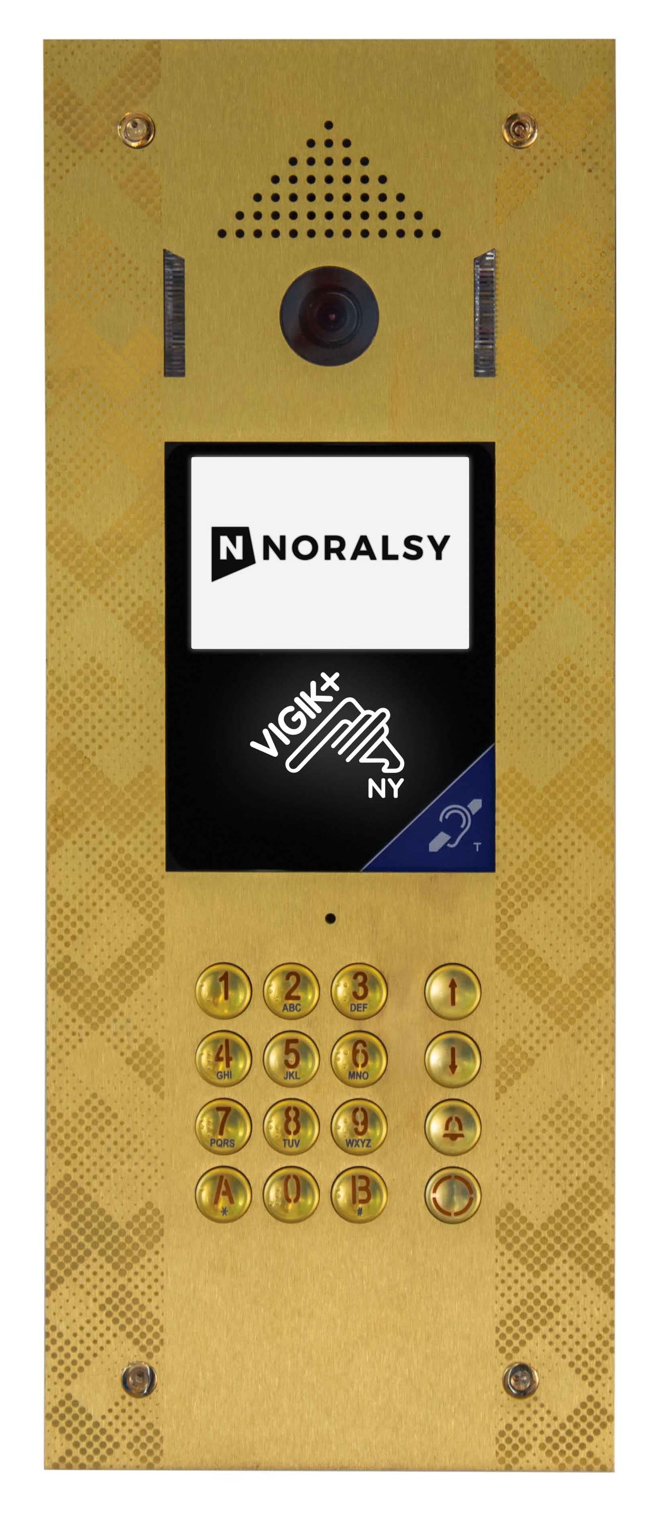 Noralsy - Interphone Andy NPH300 Grand angle V+ laiton encastrement